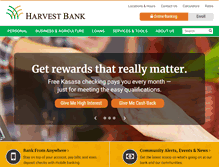 Tablet Screenshot of harvestbankmn.com